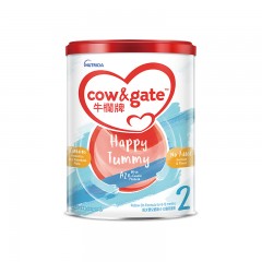 保税区港版 牛栏（cow gate）A2较大婴儿奶粉 2段 6-12月 900g